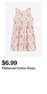 H&M Patterned cotton dress offer