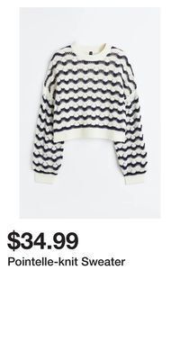 H&M Pointelle-knit sweater offer