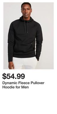 Old Navy Dynamic fleece pullover hoodie for men offer
