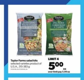 Real Canadian Superstore Taylor Farms salad kits offer