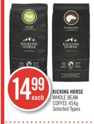 Shoppers Drug Mart Kicking horse whole bean coffee offer