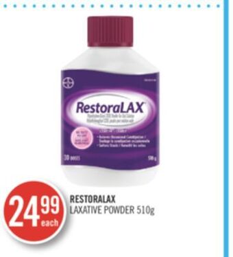 Shoppers Drug Mart Restoralax laxative powder offer