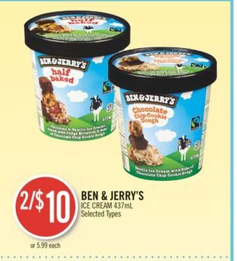 Shoppers Drug Mart Ben & jerry's ice cream offer