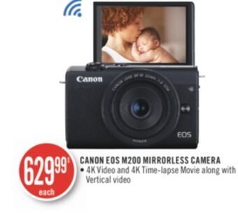 Shoppers Drug Mart Canon eos m200 mirrorless camera offer