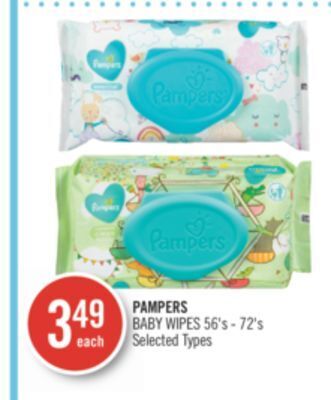 Shoppers Drug Mart Pampers baby wipes offer