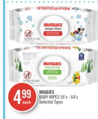 Shoppers Drug Mart Huggies baby wipes offer