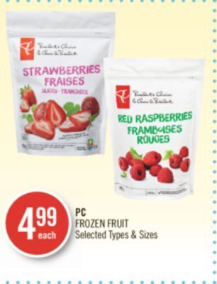 Shoppers Drug Mart Pc frozen fruit offer