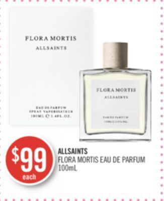 Shoppers Drug Mart Allsaints flora mortis eau de parfum offer