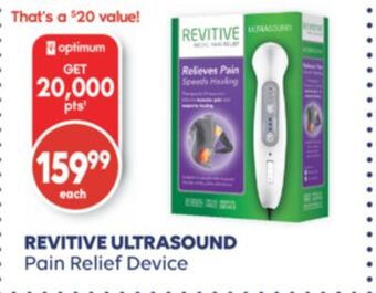 Shoppers Drug Mart Revitive ultrasound pain relief device offer