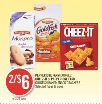 Shoppers Drug Mart Pepperidge farm cookies, cheez-it or pepperidge farm goldfish baked snack crackers offer
