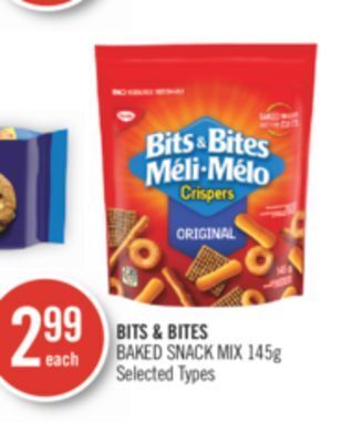 Shoppers Drug Mart Bits & bites baked snack mix offer