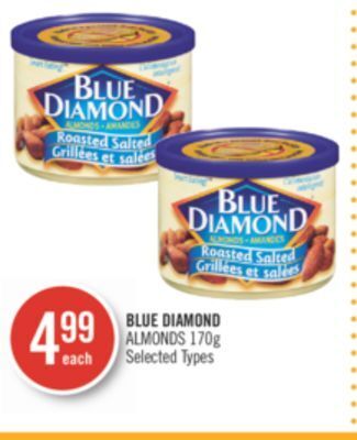 Shoppers Drug Mart Blue diamond almonds offer