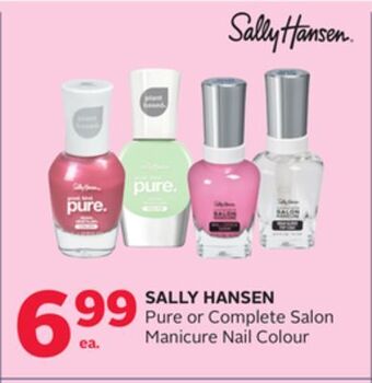 Rexall Sally hansen pure or complete salon manicure nail colour offer