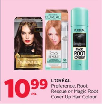 Rexall L' oréal preference, root rescue or magic root cover up hair colour offer