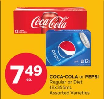 Rexall Coca-cola or pepsi regular or diet offer