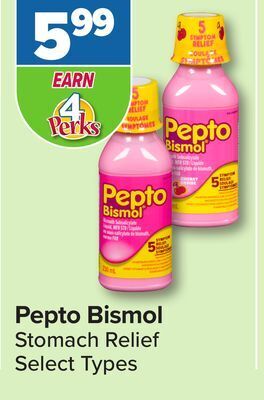 PharmaChoice Pepto bismol stomach relief offer