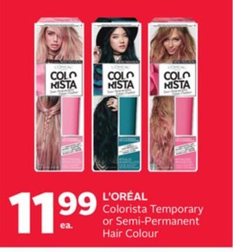 Rexall L'oréal colorista temporary or semi-permanent hair colour offer