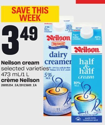 Independent City Market Crème neilson, 473 ml/1 l offer
