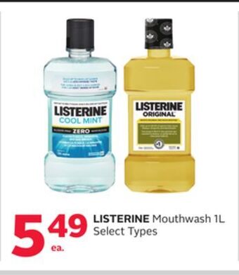 Rexall Listerine mouthwash offer