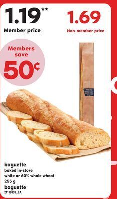 Independent City Market Baguette, 255 g offer