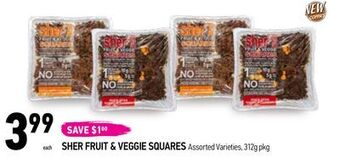 Coppa's Fresh Market Sher fruit & veggie squares offer