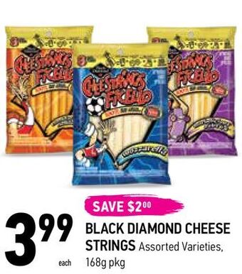 Coppa's Fresh Market Black diamond cheese strings offer