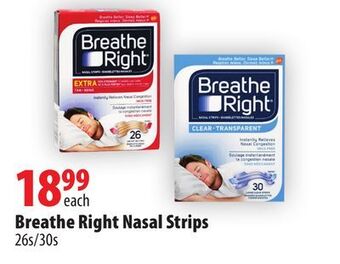 London Drugs Breathe right nasal strips offer