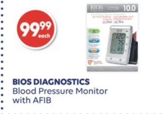 Wellwise by Shoppers Bios diagnostics blood pressure monitor with afib offer