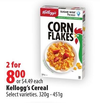 London Drugs Kellogg's cereal offer