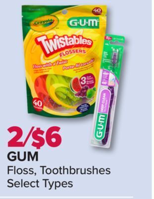 PharmaChoice Gum floss, toothbrushes offer