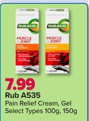 PharmaChoice Rub a535 pain relief cream, gel offer