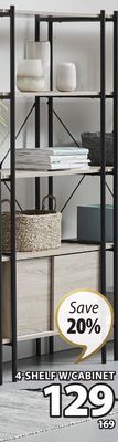 JYSK Vandborg 4-shelf w/cabinet offer