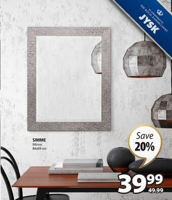 JYSK Simme mirror offer