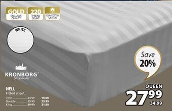 JYSK Nell fitted sheet offer