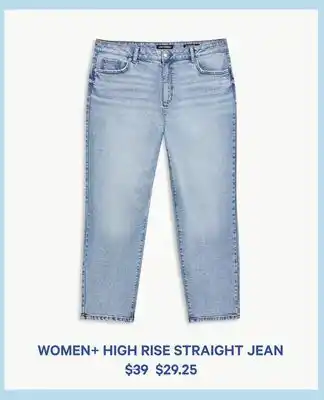 Women+ high rise straight jean