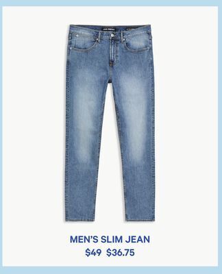Joe Fresh Men's slim jean offer