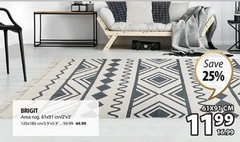 JYSK Brigit area rug offer