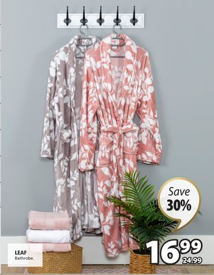 JYSK Leaf bathrobe offer