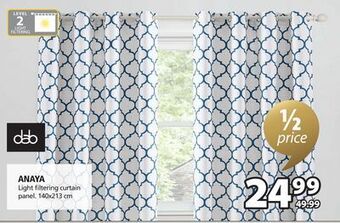 JYSK Anaya light filtering curtain panel offer