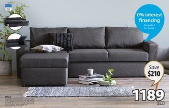 JYSK Della reversible sofa bed offer