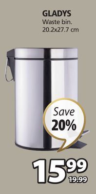 JYSK Gladys waste bin offer