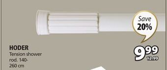 JYSK Hoder tension shower rod offer