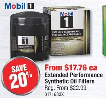 PartSource Mobil 1 extended performance synthetic oil filters offer