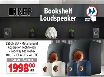 2001 Audio Video Kef bookshelf loudspeaker offer