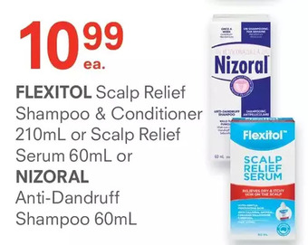 Flexitol scalp relief shampoo & conditioner or scalp relief serum or nizoral anti-dandruff shampoo