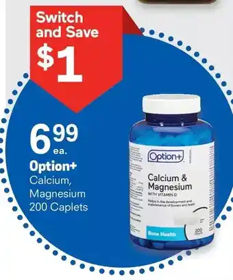 Guardian Pharmacy Option+ calcium, magnesium offer