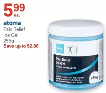 Guardian Pharmacy Atoma pain relief ice gel offer
