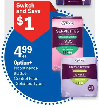 Guardian Pharmacy Option+ incontinence bladder control pads offer