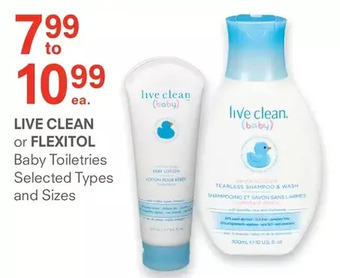 Guardian Pharmacy Live clean or flexitol baby toiletries offer