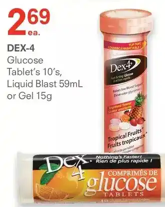 IDA Pharmacy Dex-4 glucose tablets, liquid blast or gel offer